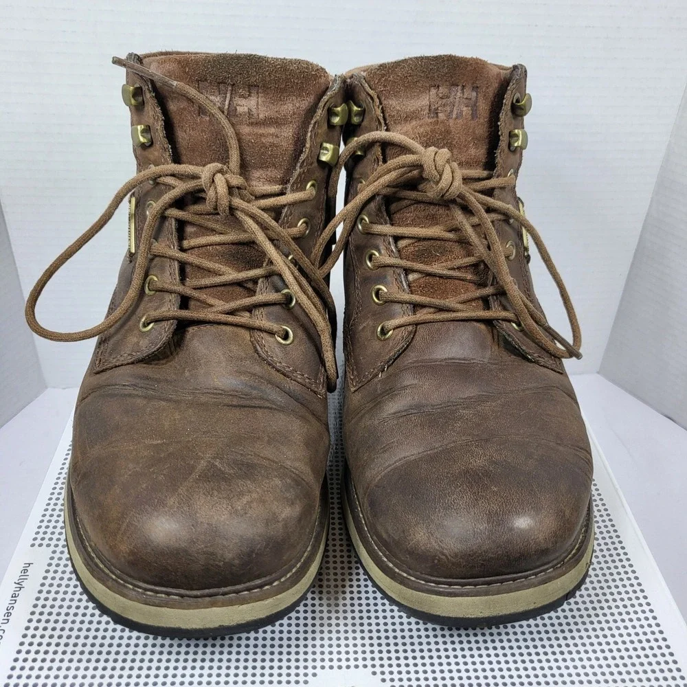 Helly Hansen‎ Conrad Mens 9 Chestnut Leather Boots Brown 108-76.740 Gorpcore